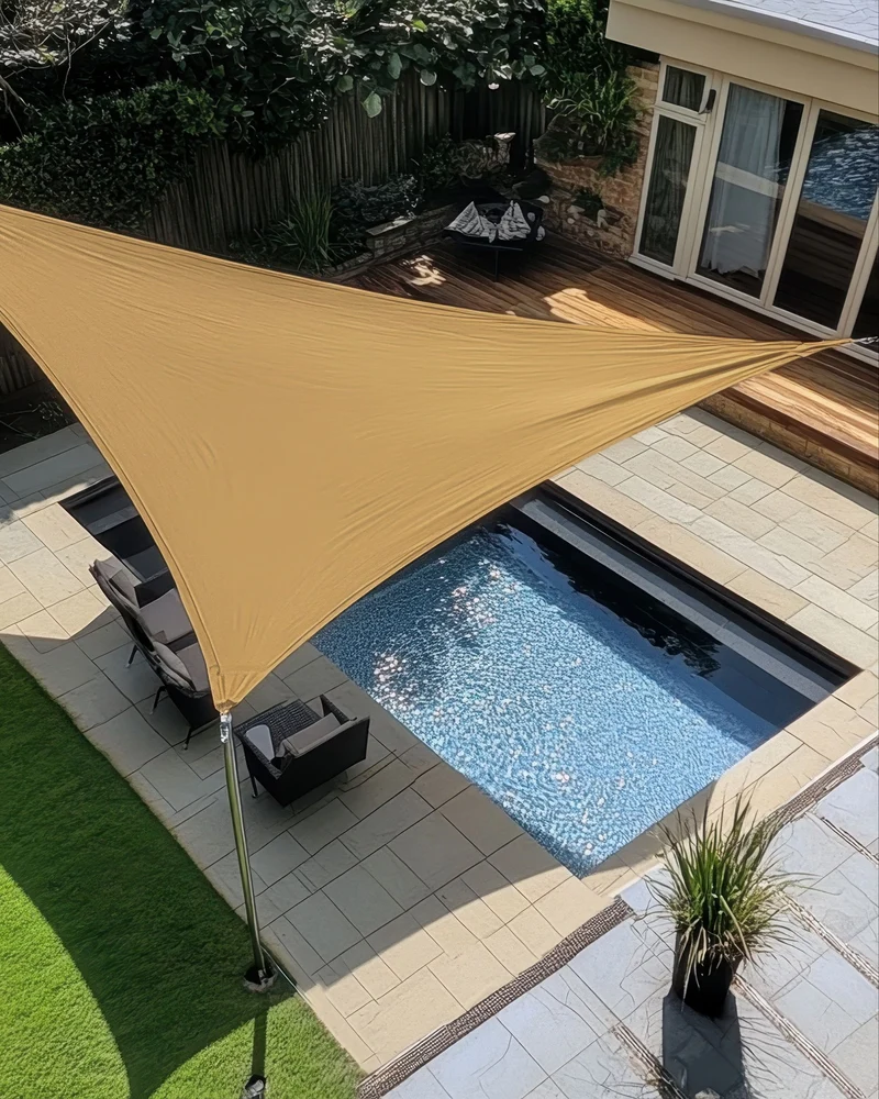 HDPE Breathable Custom Triangle Sun Shade Sail