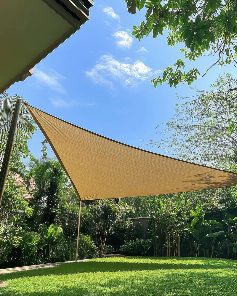 HDPE Breathable Custom Triangle Sun Shade Sail