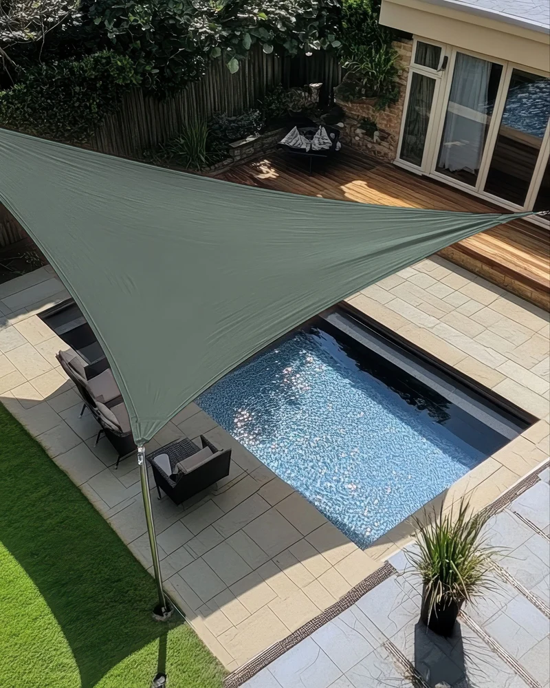 HDPE Breathable Custom Triangle Sun Shade Sail