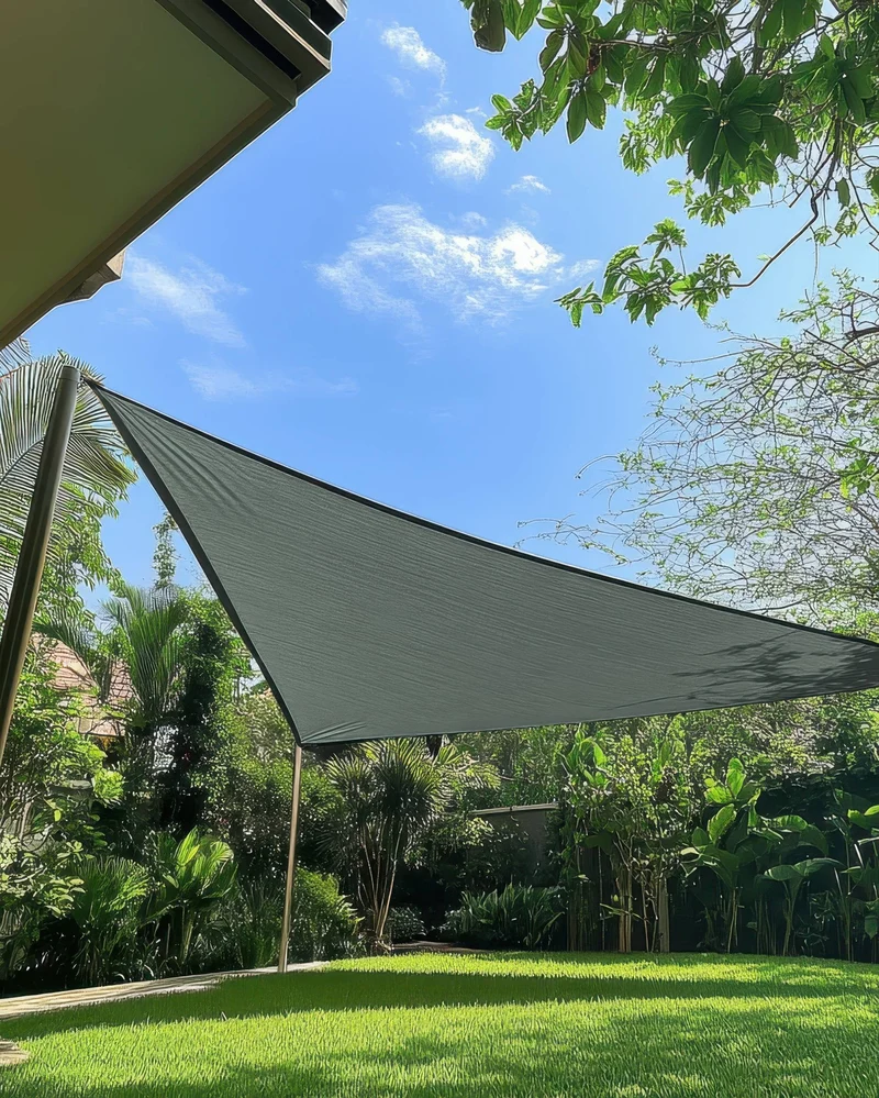 HDPE Breathable Custom Triangle Sun Shade Sail