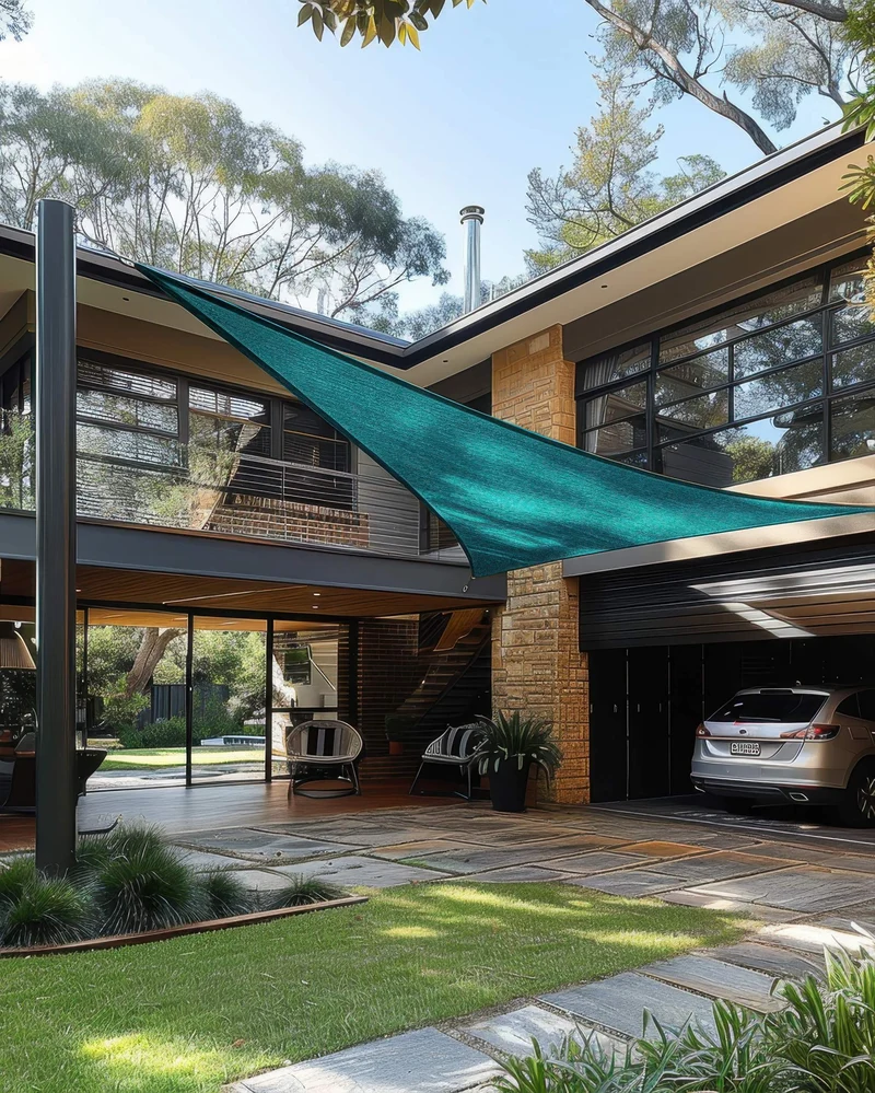 HDPE Breathable Custom Triangle Sun Shade Sail