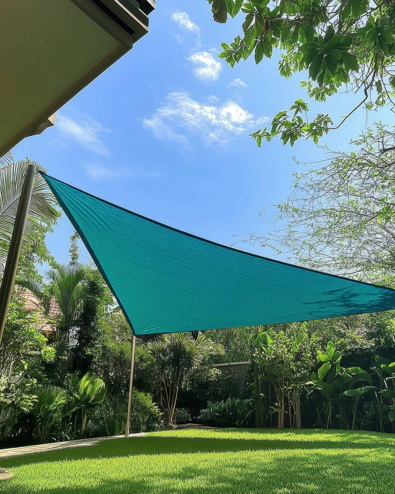 HDPE Breathable Custom Triangle Sun Shade Sail
