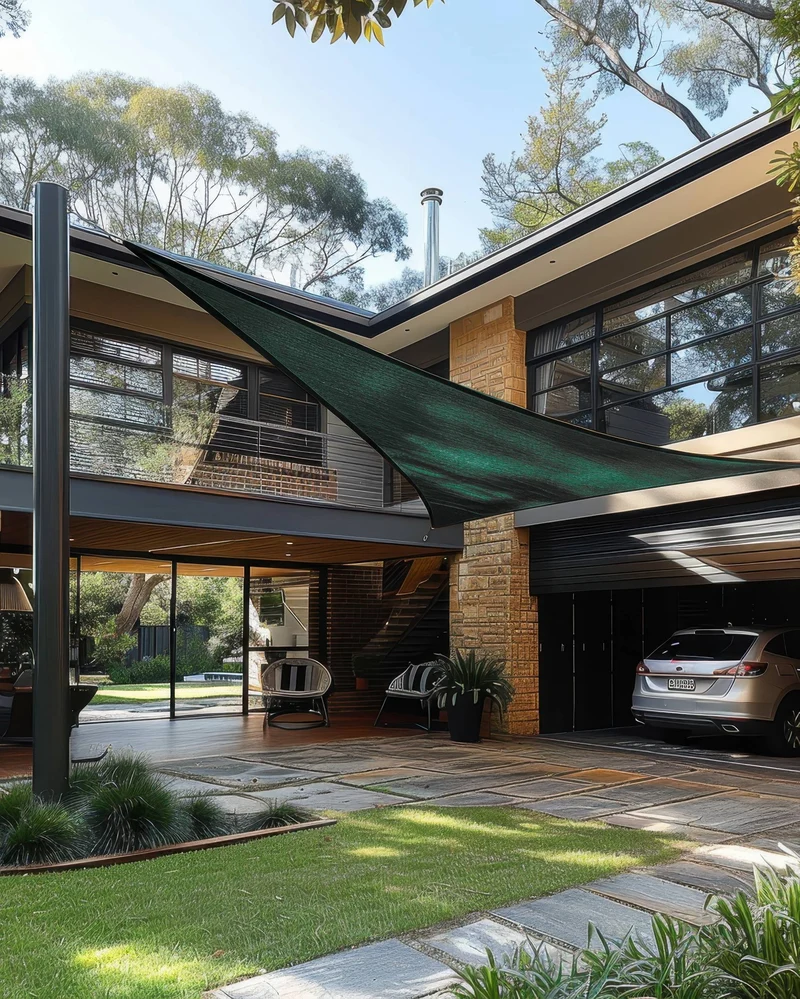 HDPE Breathable Custom Triangle Sun Shade Sail