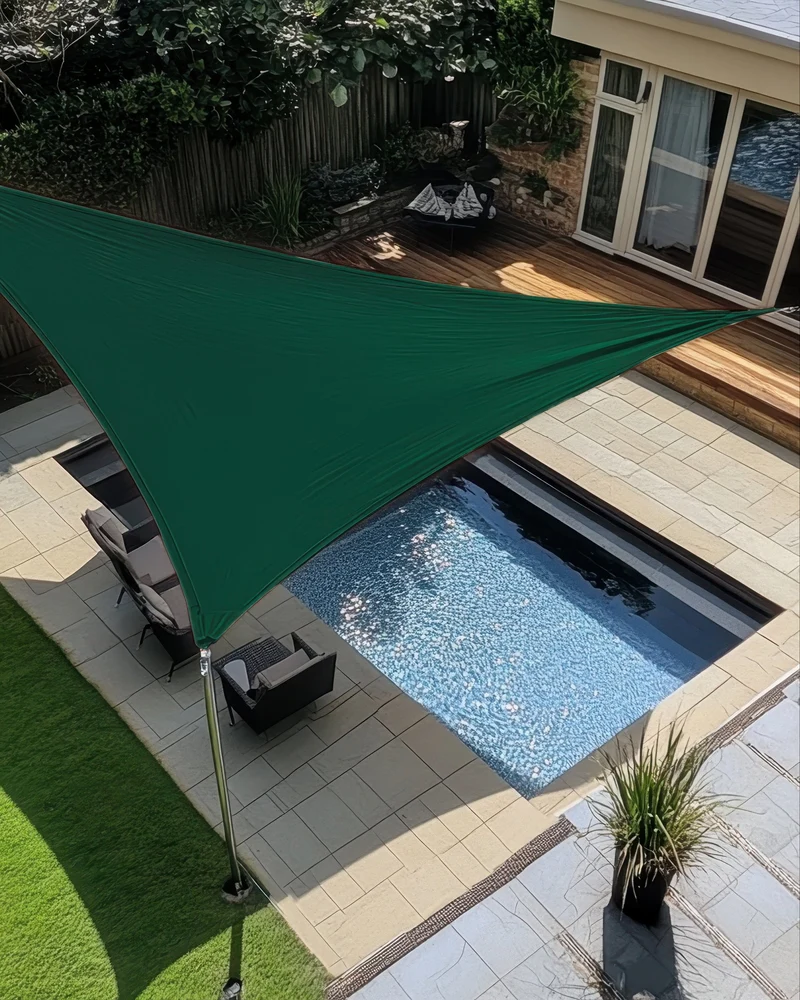HDPE Breathable Custom Triangle Sun Shade Sail