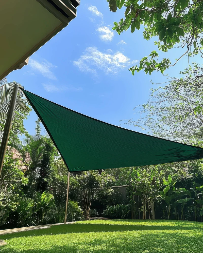 HDPE Breathable Custom Triangle Sun Shade Sail