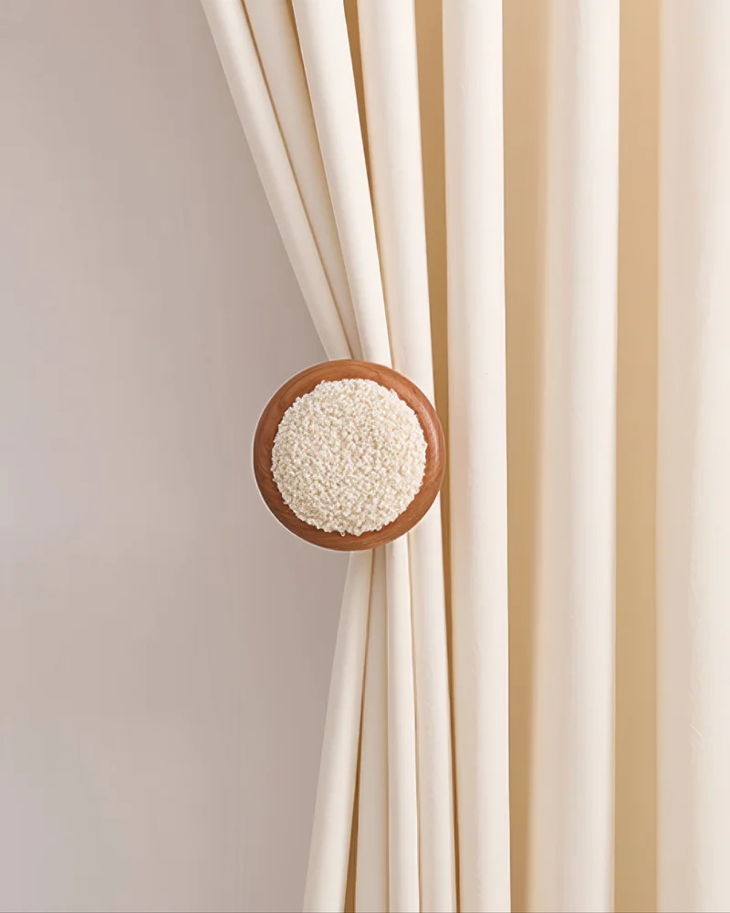 Leather Knob Curtain Wall Hook