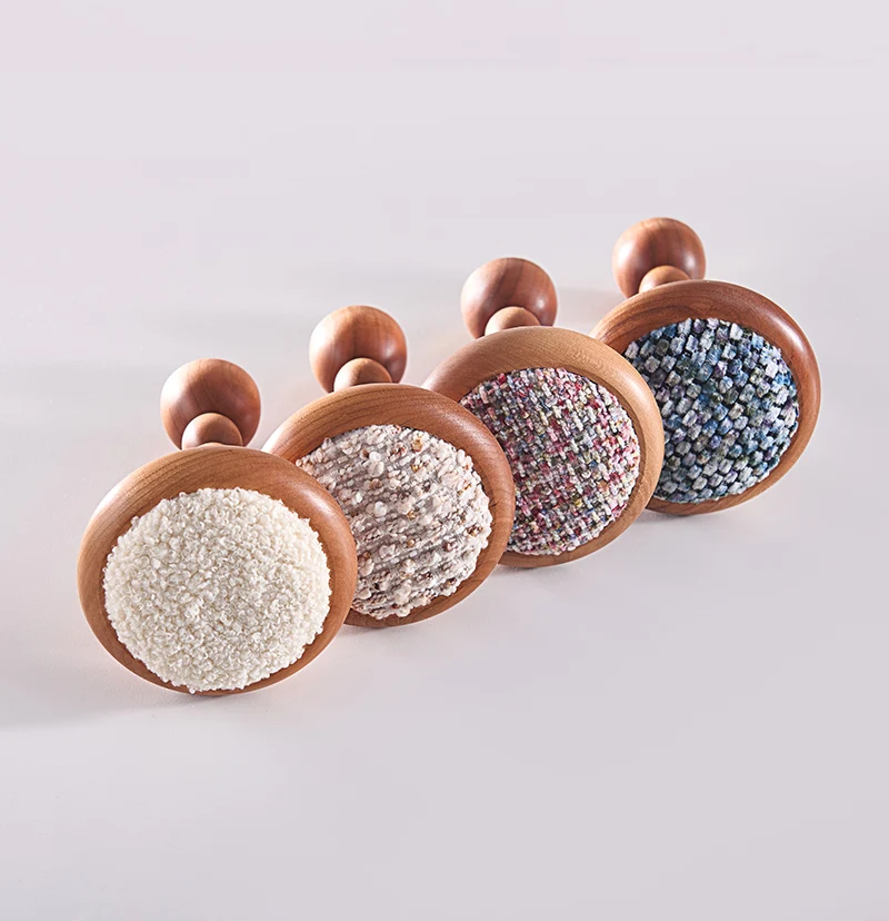 Lambswool Yarn Wooden Curtain Wall Hook