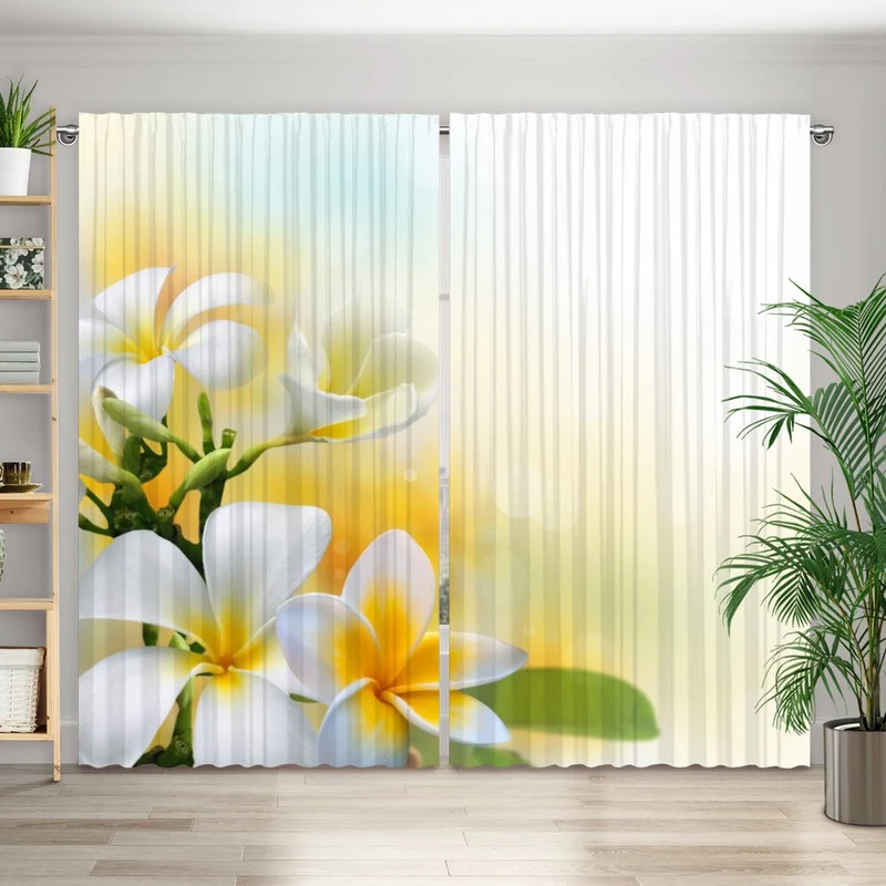 Vorhang Motiv "Frangipani"