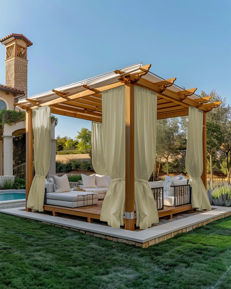 FadeShield™ Canvas Waterproof Lightweight Custom Outdoor Curtain