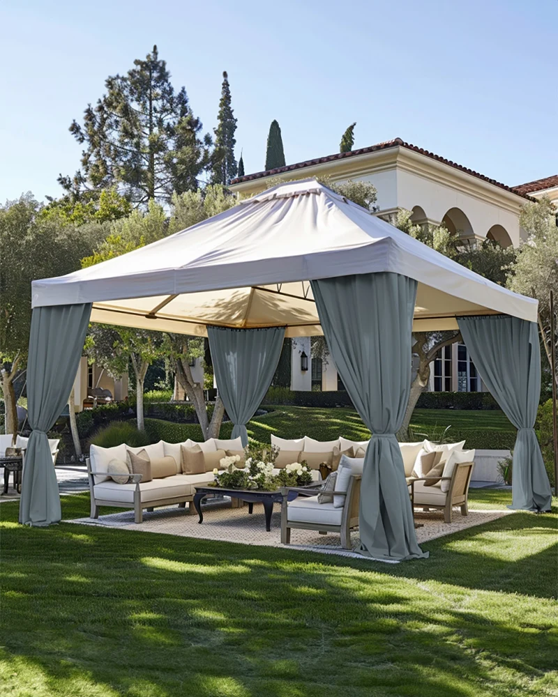 FadeShield™ Canvas Waterproof Lightweight Custom Outdoor Curtain