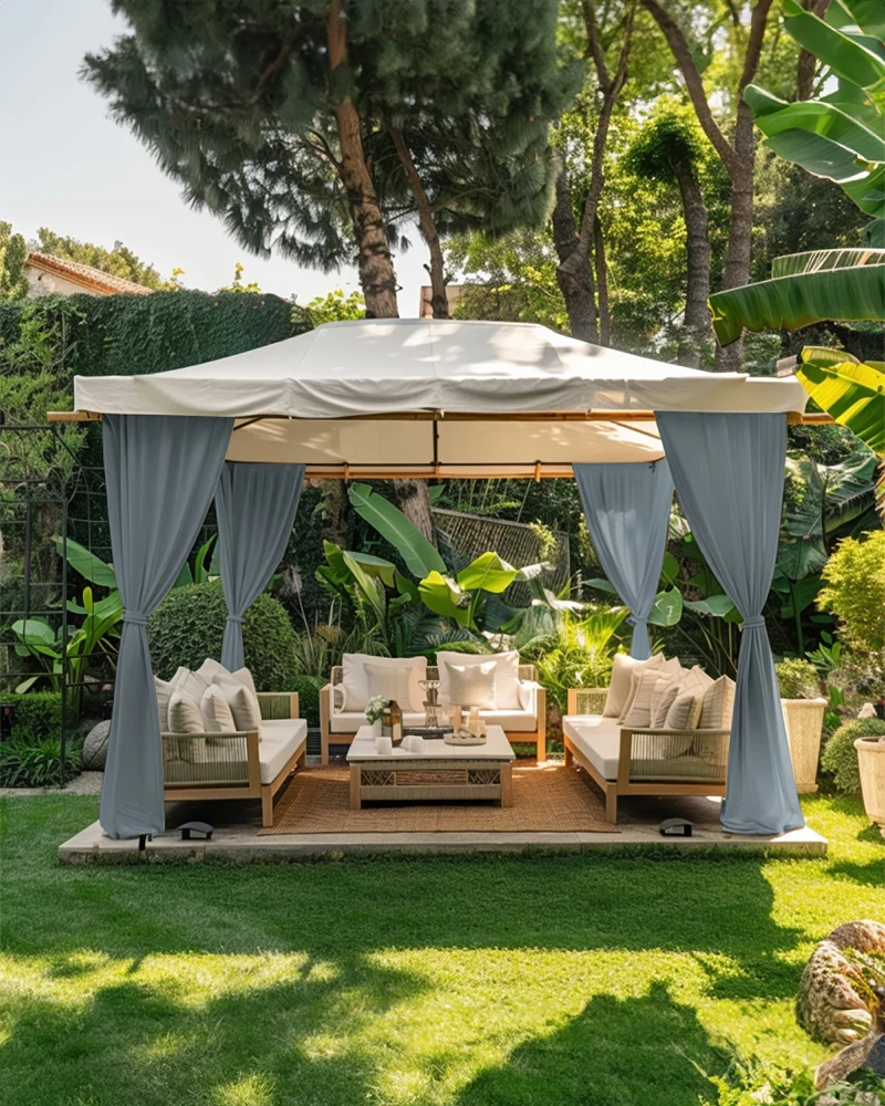 FadeShield™ Canvas Waterproof Lightweight Custom Outdoor Curtain