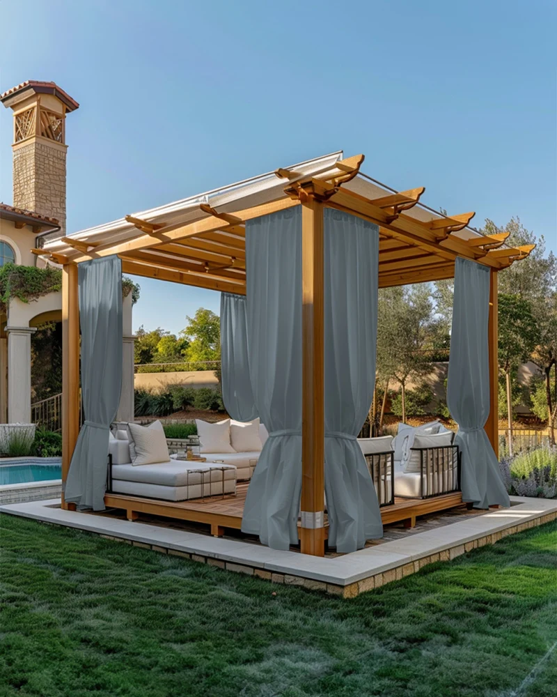 FadeShield™ Canvas Waterproof Lightweight Custom Outdoor Curtain