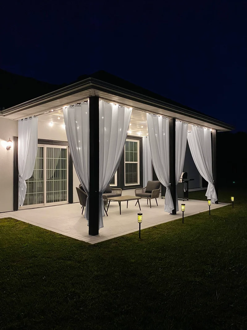 FadeShield™ Canvas Waterproof Lightweight Custom Outdoor Curtain