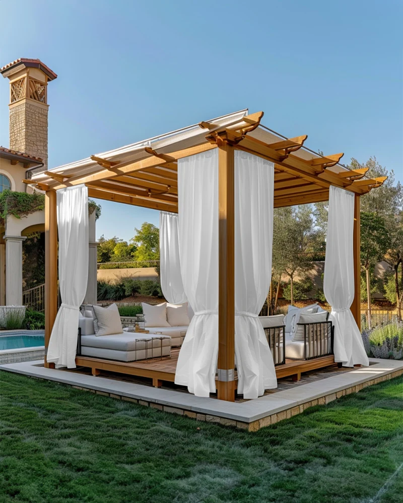 FadeShield™ Canvas Waterproof Lightweight Custom Outdoor Curtain