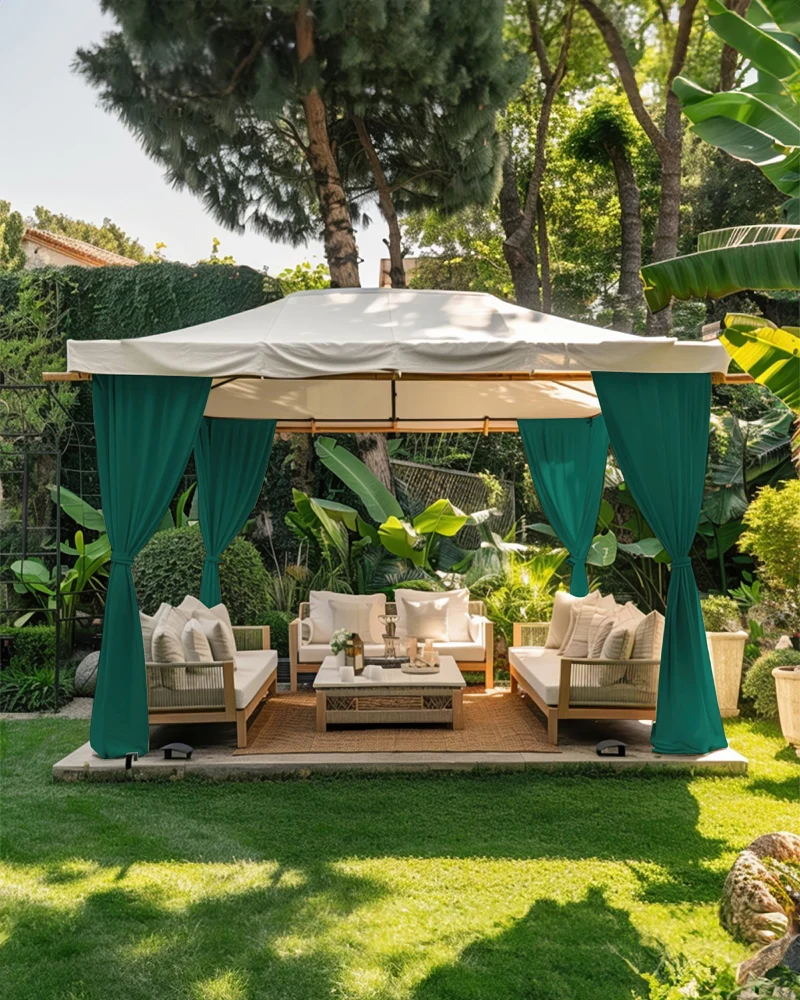 FadeShield™ Canvas Waterproof Lightweight Custom Outdoor Curtain