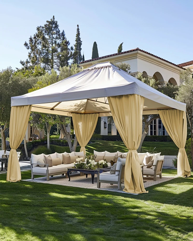 FadeShield™ Canvas Waterproof Lightweight Custom Outdoor Curtain