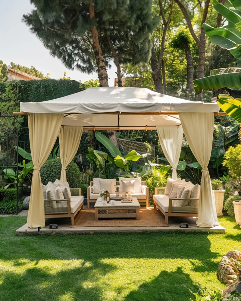 FadeShield™ Canvas Waterproof Lightweight Custom Outdoor Curtain