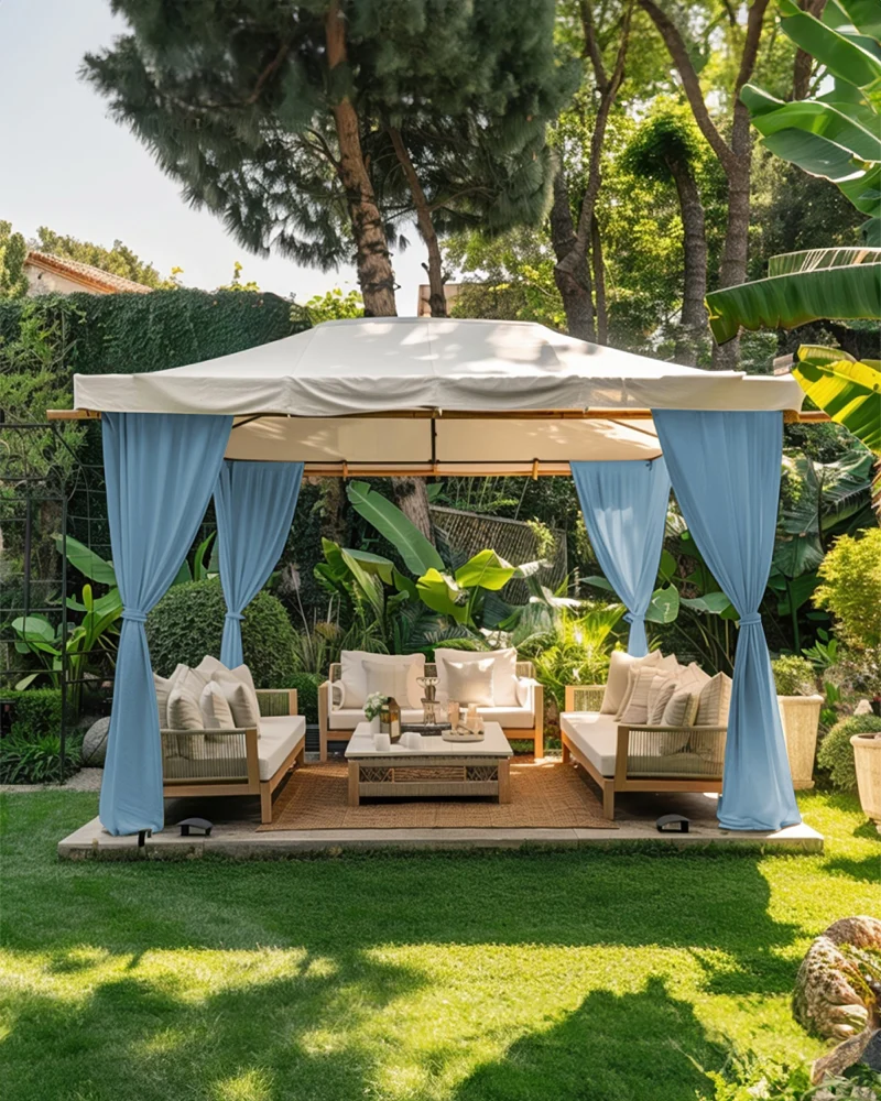 FadeShield™ Canvas Waterproof Lightweight Custom Outdoor Curtain