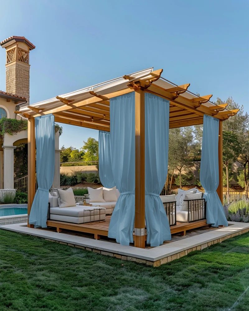 FadeShield™ Canvas Waterproof Lightweight Custom Outdoor Curtain