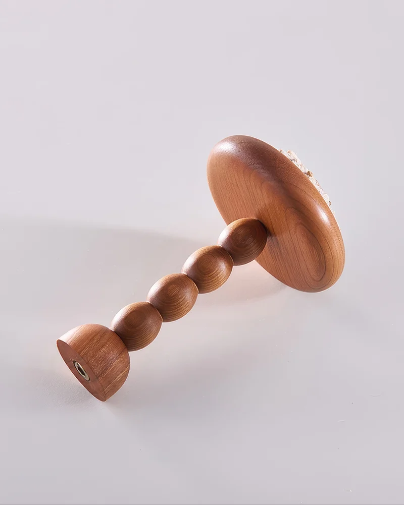 Coral Yarn Wooden Curtain Wall Hook