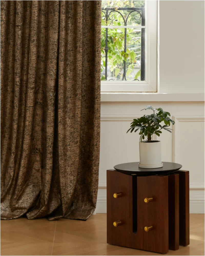 Klimt Foil Printed Velvet Patterned Custom Curtain | Designed in Italy