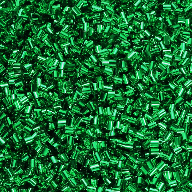 Straw Tube Beads, 70 g 3D Plastic Beads for Crystal Mud Dark Green