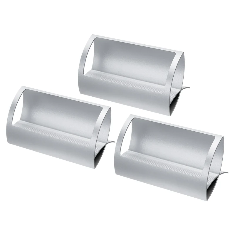 Business Card Holders, Aluminum Name Card Collection Display Stand Organizers for Office Desk