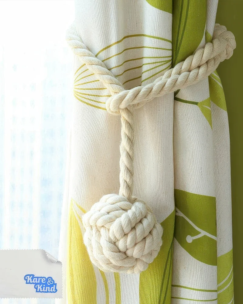 Woven Ball Curtain Tieback