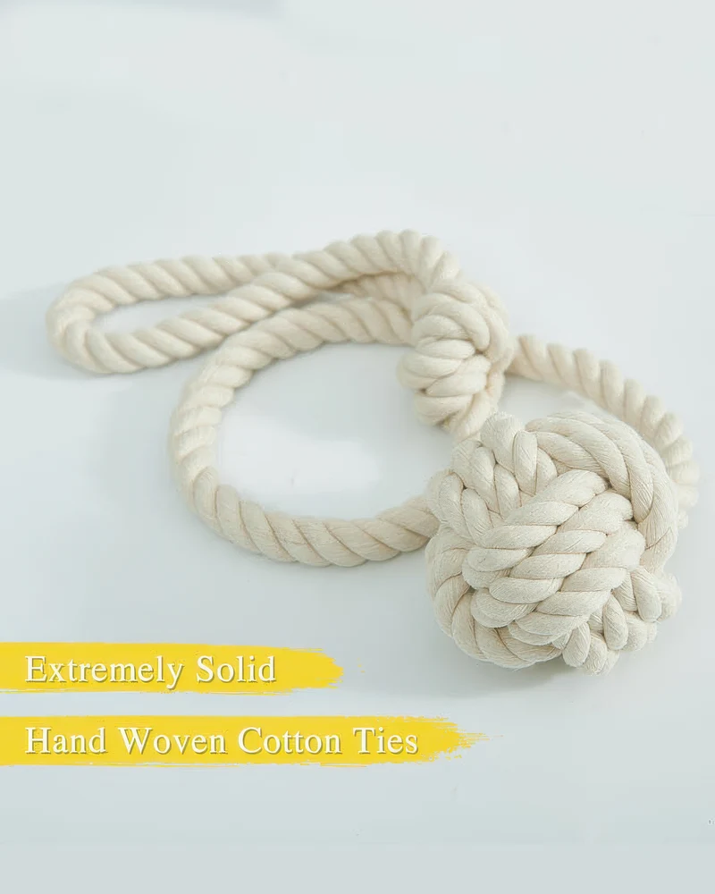 Woven Ball Curtain Tieback
