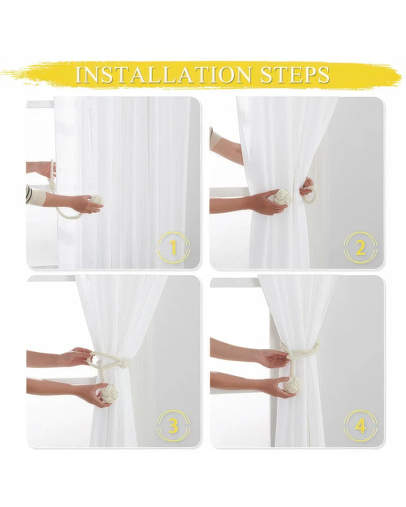 Woven Ball Curtain Tieback