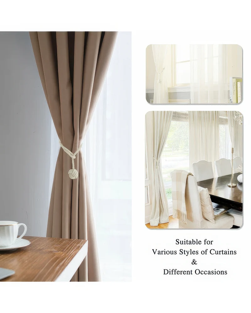 Woven Ball Curtain Tieback