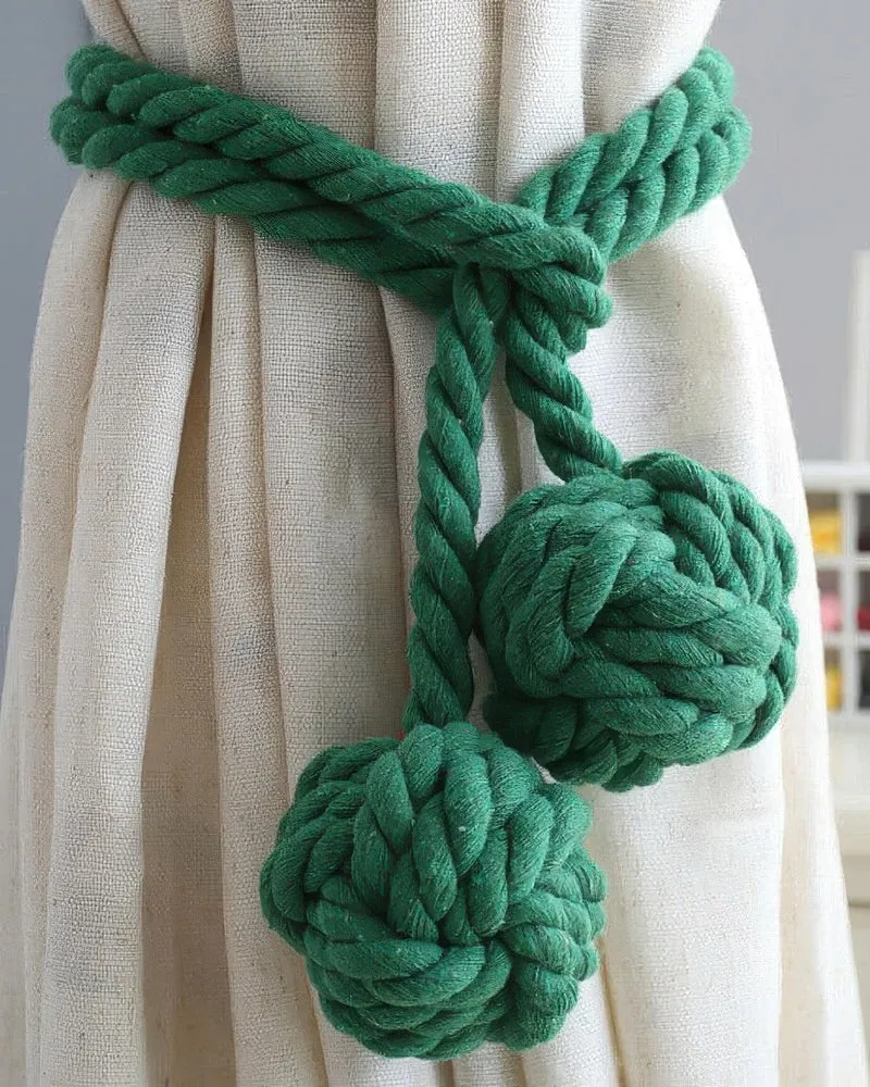 Woven Ball Curtain Tieback
