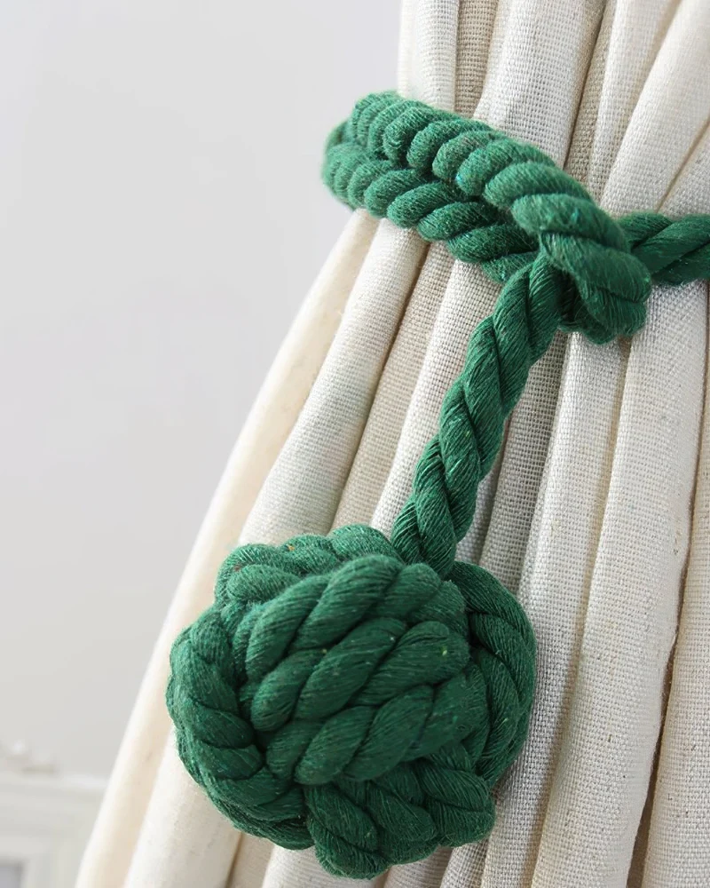 Woven Ball Curtain Tieback