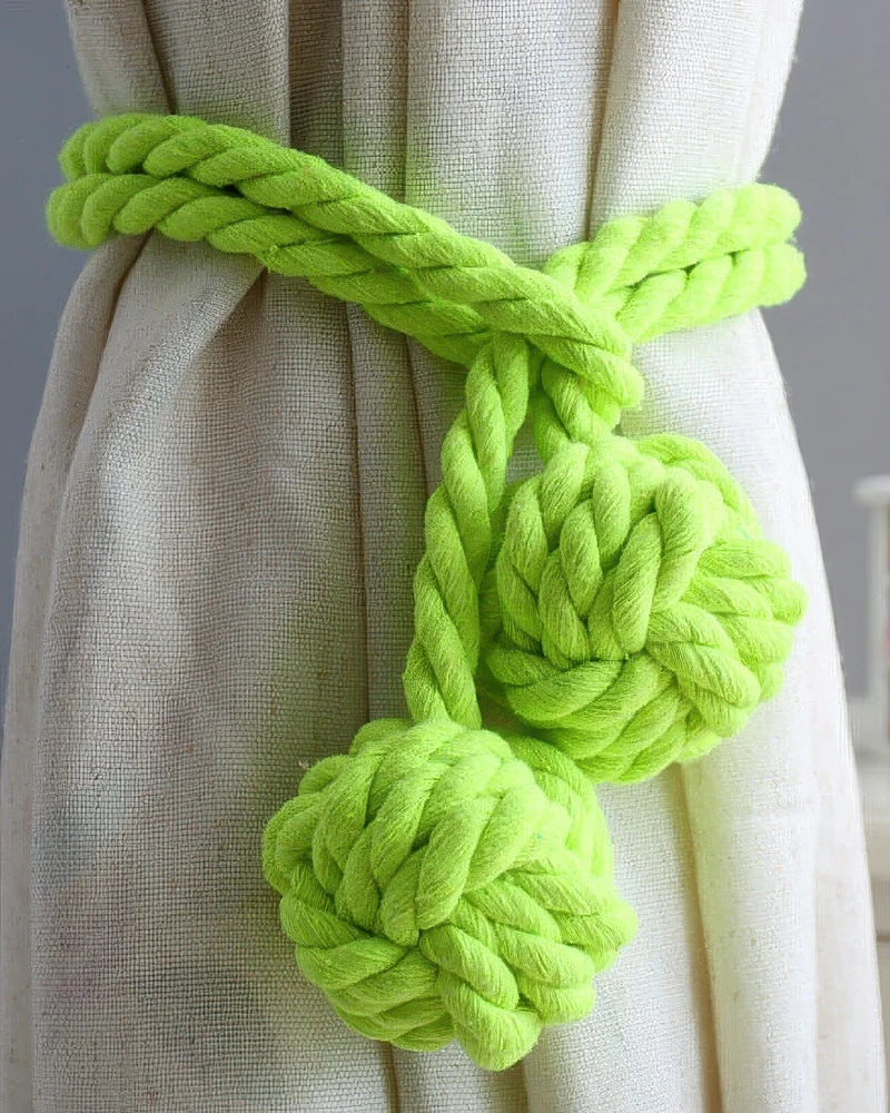 Woven Ball Curtain Tieback