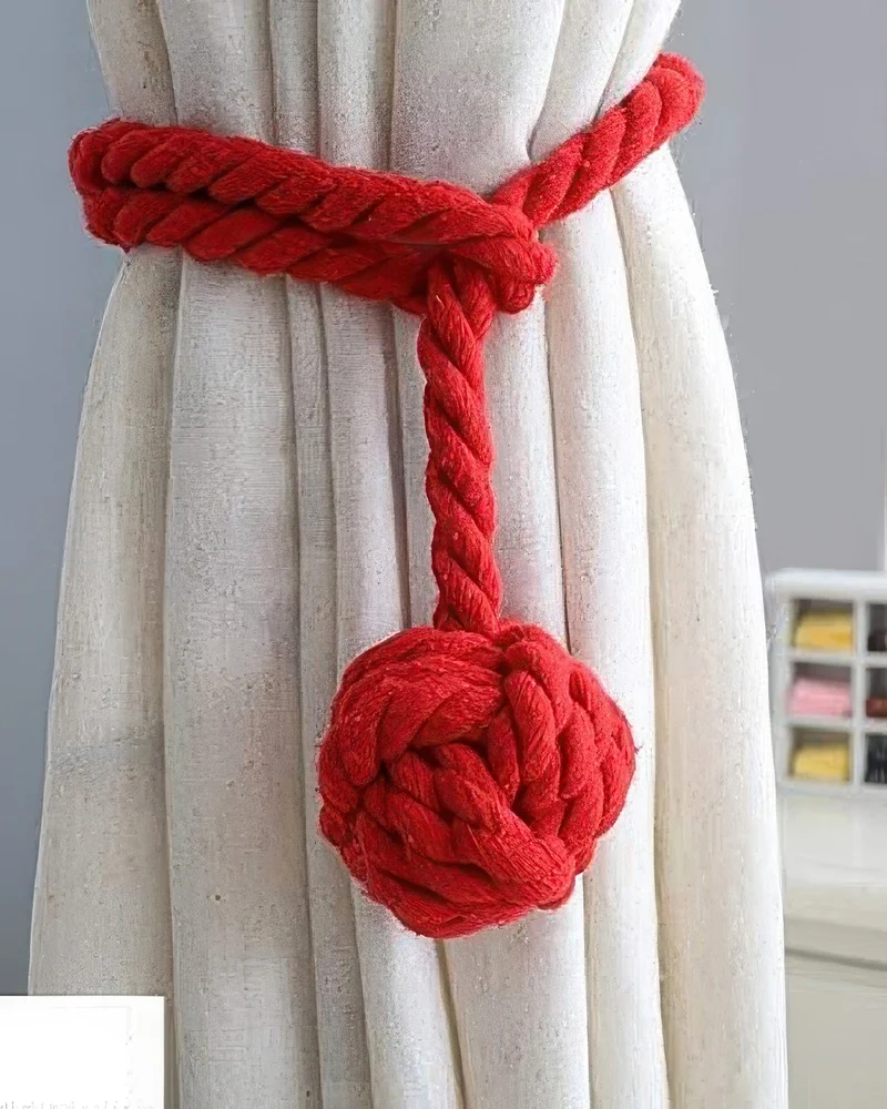 Woven Ball Curtain Tieback
