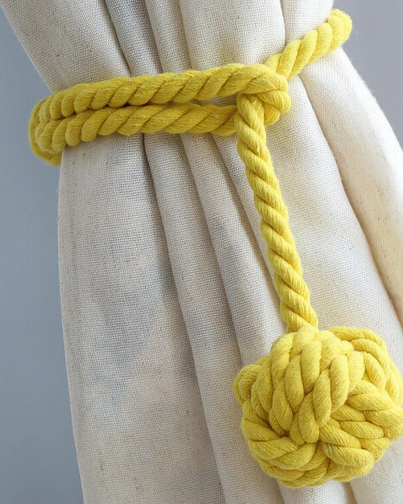 Woven Ball Curtain Tieback