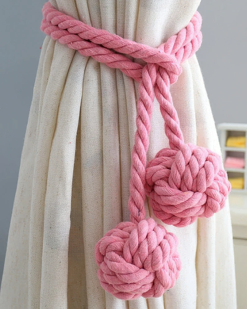 Woven Ball Curtain Tieback