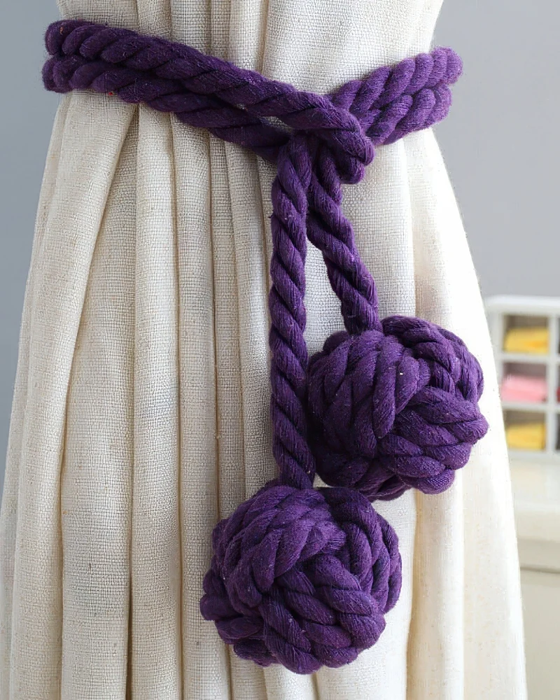 Woven Ball Curtain Tieback