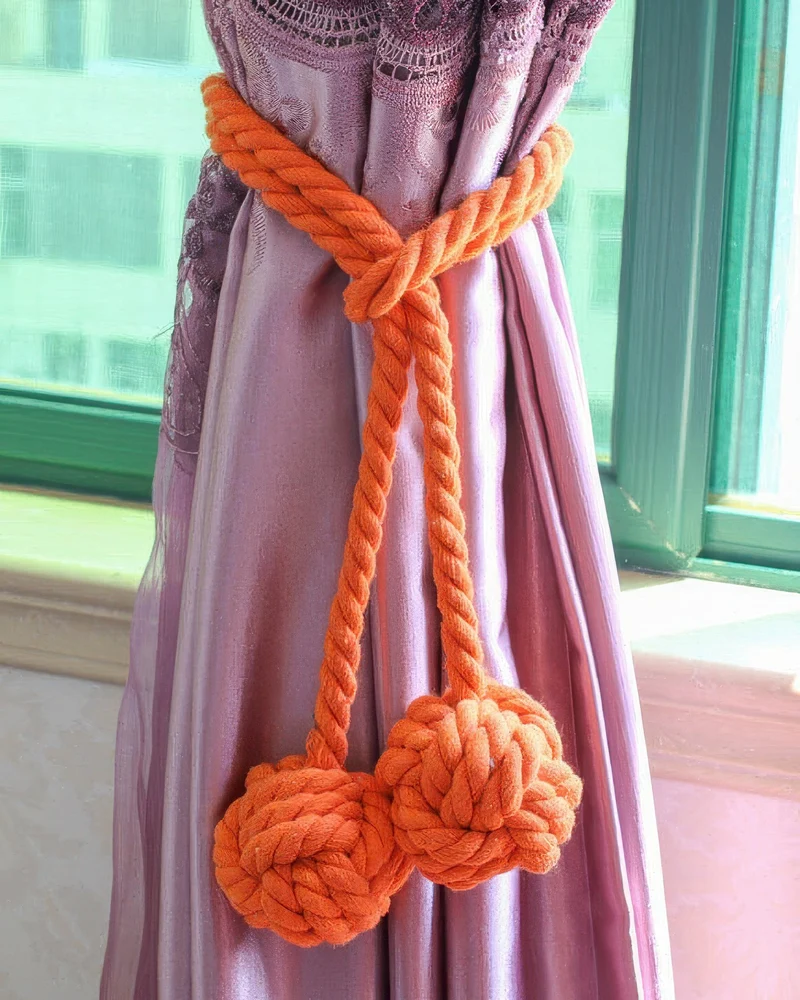 Woven Ball Curtain Tieback