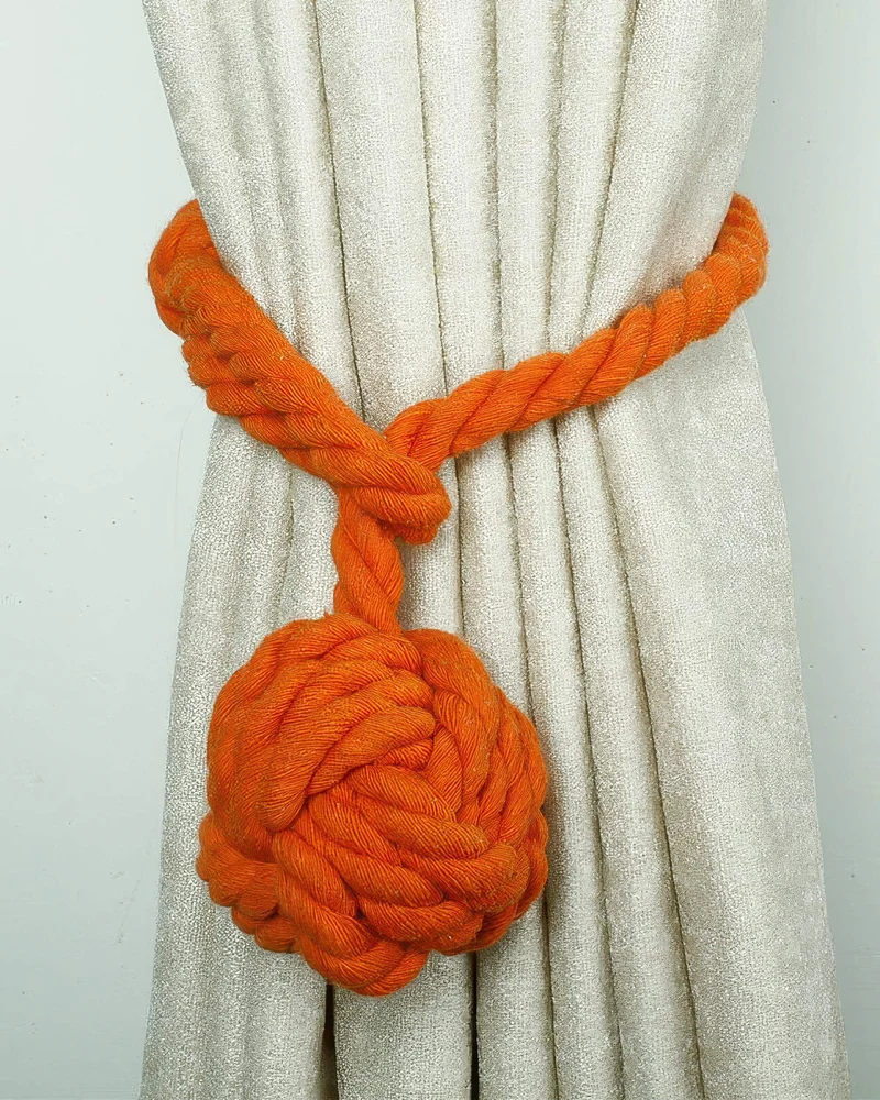 Woven Ball Curtain Tieback