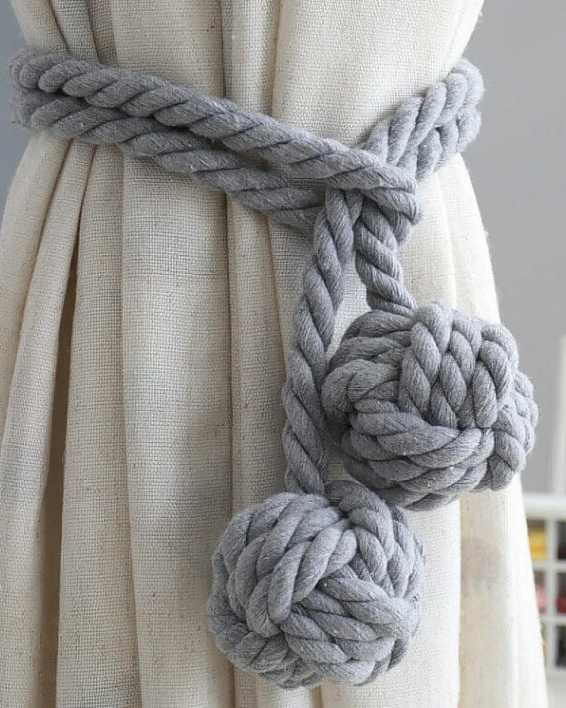 Woven Ball Curtain Tieback