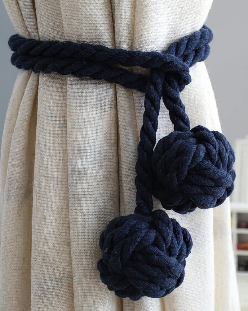 Woven Ball Curtain Tieback