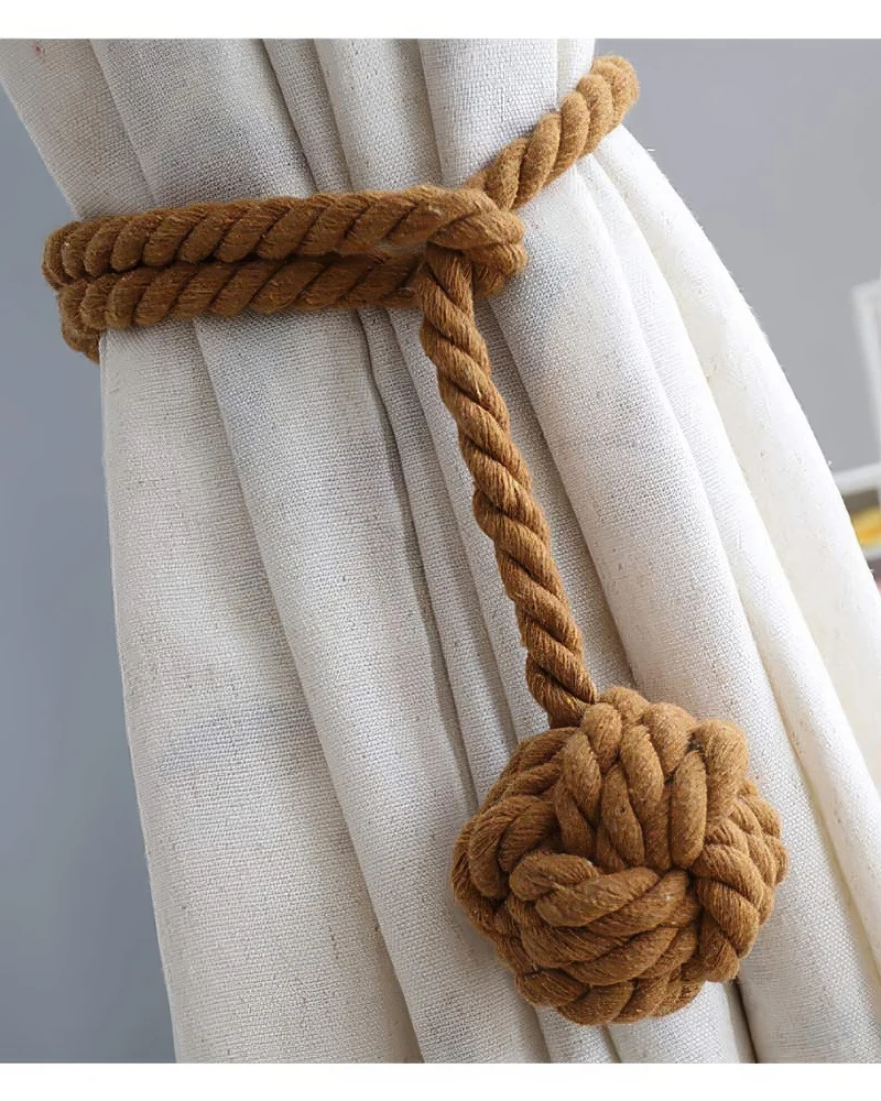 Woven Ball Curtain Tieback