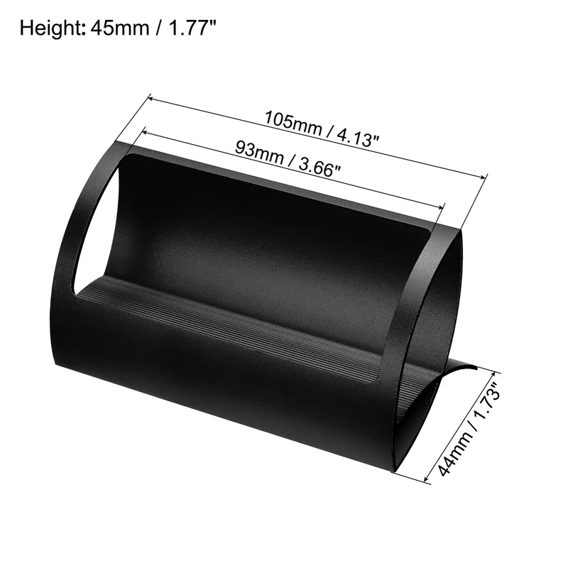 Business Card Holder, Aluminum Name Card Collection Display Stand Organizer for Office Desk