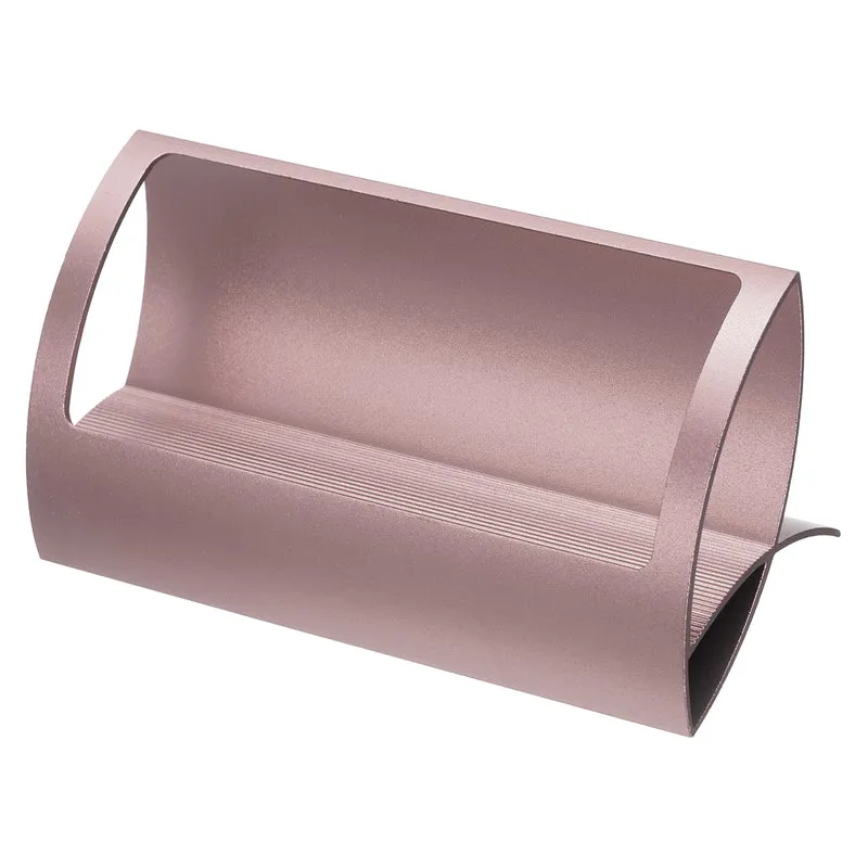 Business Card Holder, Aluminum Name Card Collection Display Stand Organizer for Office Desk