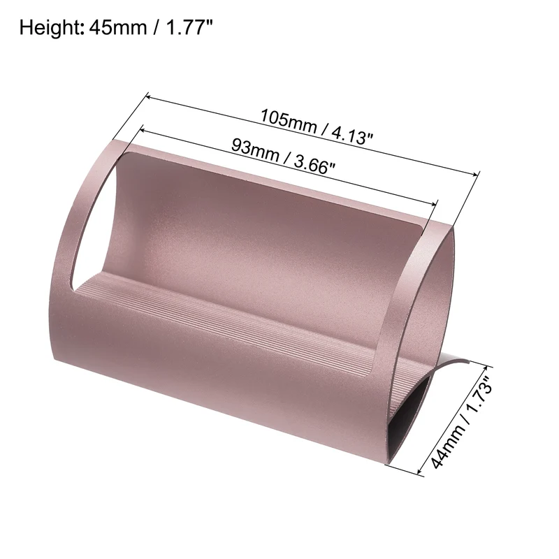 Business Card Holder, Aluminum Name Card Collection Display Stand Organizer for Office Desk