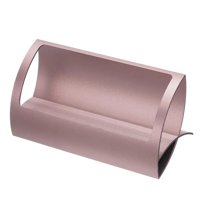 Business Card Holder, Aluminum Name Card Collection Display Stand Organizer for Office Desk