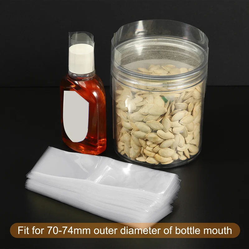 Perforated Shrink Bands, PVC Heat Shrink Wrap Bands for Jars Cans