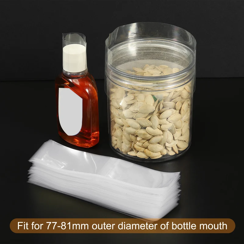 Perforated Shrink Bands, PVC Heat Shrink Wrap Bands for Jars Cans
