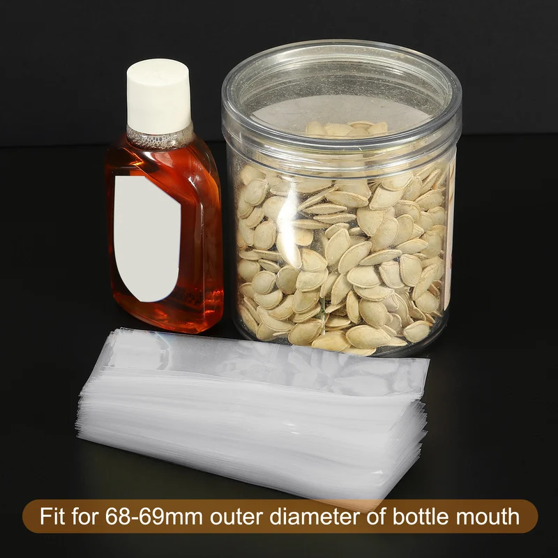 Perforated Shrink Bands, PVC Heat Shrink Wrap Bands for Jars Cans